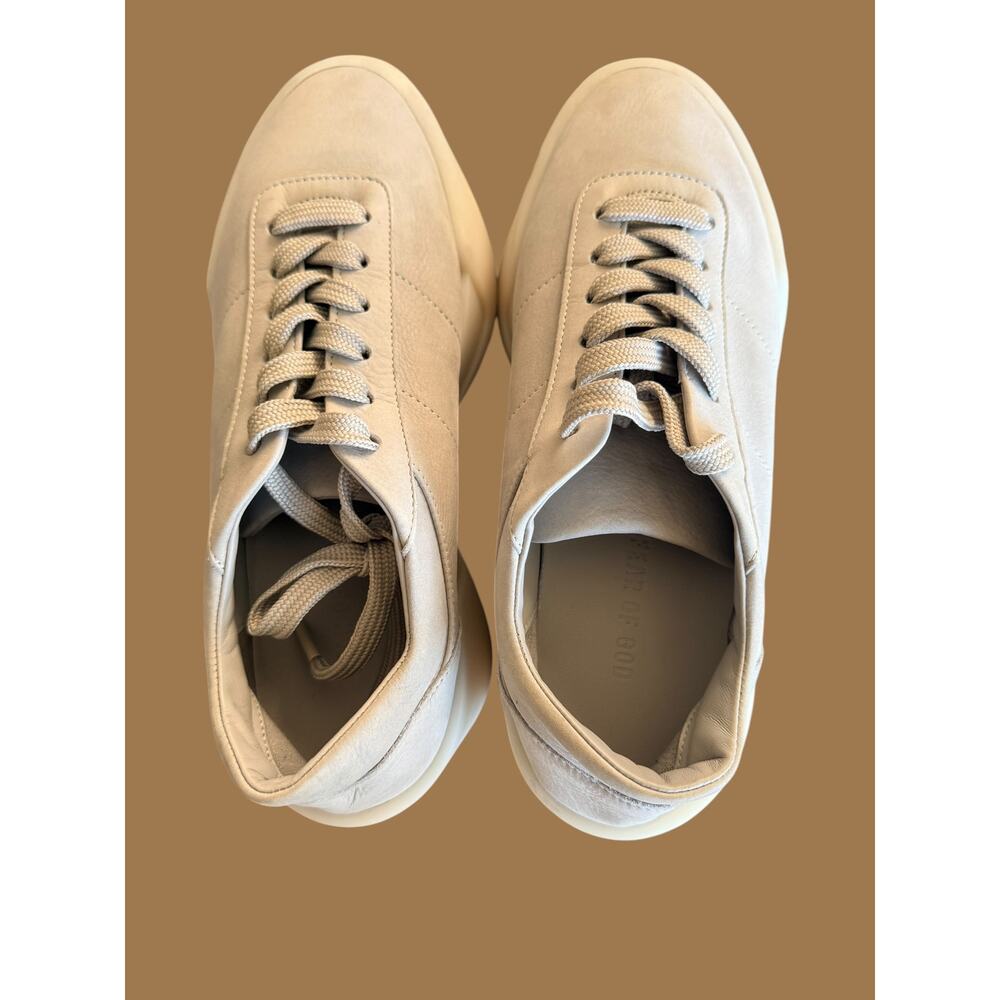 Fear of God 101 Low-Top Suede Sneakers Warm Light Gray Men's 8/41 - Picture 3 of 10